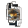 Brutalist wall sconce Murano glass