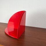 Pair of bookends model 4909 Italian space age mid-century by Giotto Stoppino for Kartell, 1960, set of 3