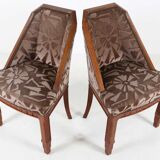 Art Deco set of chairs by Gaston and Fernand Saddier Circa.1925