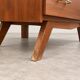Vintage display cabinet from the 50s/60s in wood – tapered legs