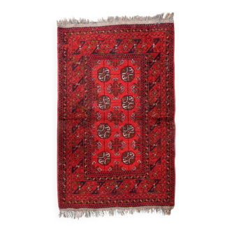 Antique 1920s Afghan Ersari tribal rug 80cm x 126cm - 1C1254