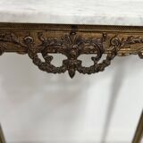 Louis XVI style console in gilded bronze, 20th century