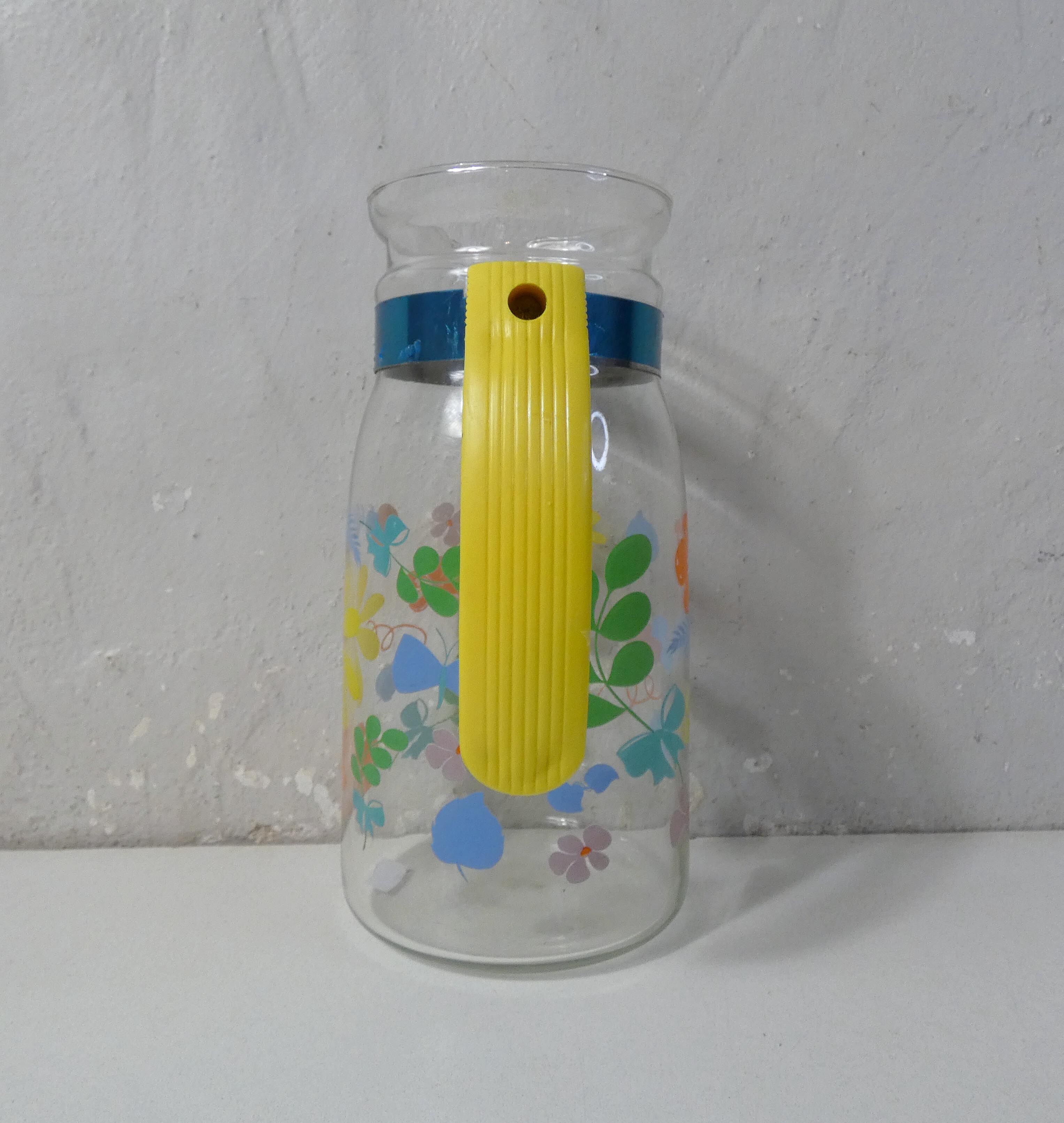 Vintage 70s flower decanter