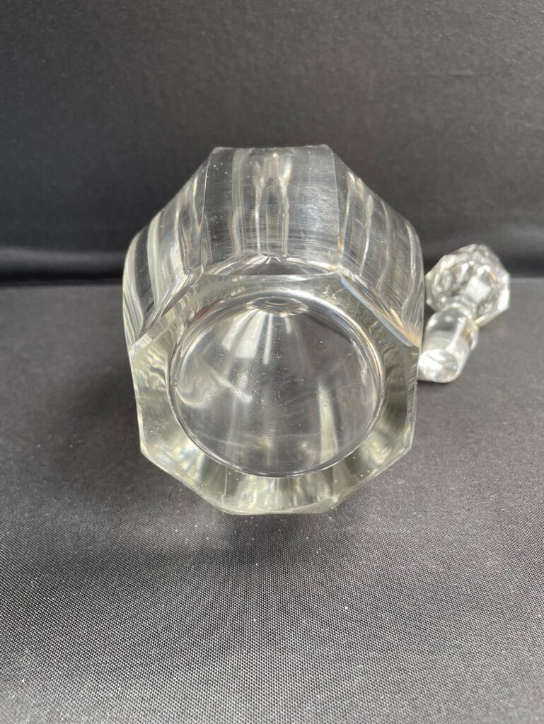 Large decanter - Louis Philippe - Strong crystal and silver