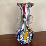 Paire de vases  en verre de Murano