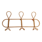 Wall-mounted coat rack imitation wicker