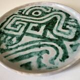 Vintage ceramic plate, 60s design