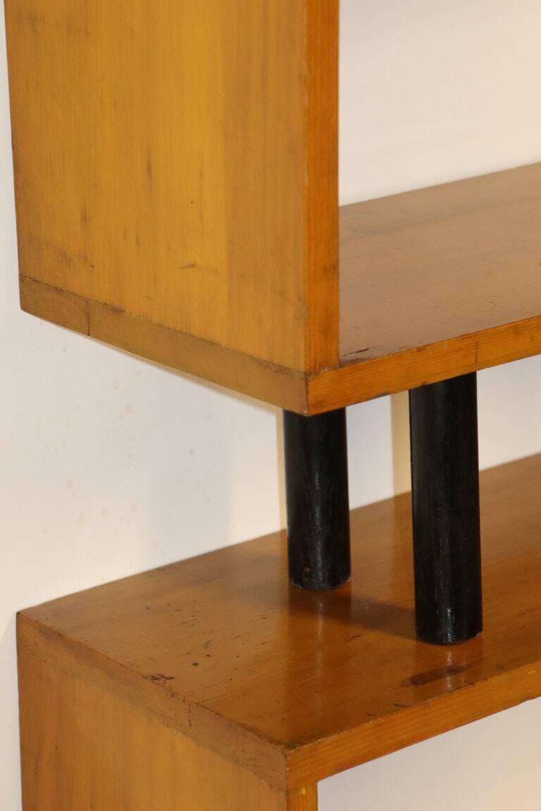 Vintage shelf with modular wooden boxes, 1960s