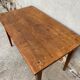 Table de ferme en bois massif avec 1 tiroir
