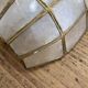 Wall lamp in mother-of-pearl and brass