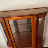 Louis XVI style silver showcase In marquetry