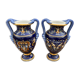 Vase in Gien earthen earthen of amphora shape