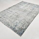 Classic gray & blue vintage rug 300x199cm