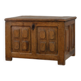 Rustic Oak paneled Trunk or chest, France 18th Century