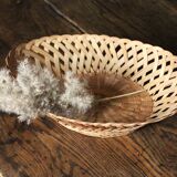 Vintage oval openwork basket