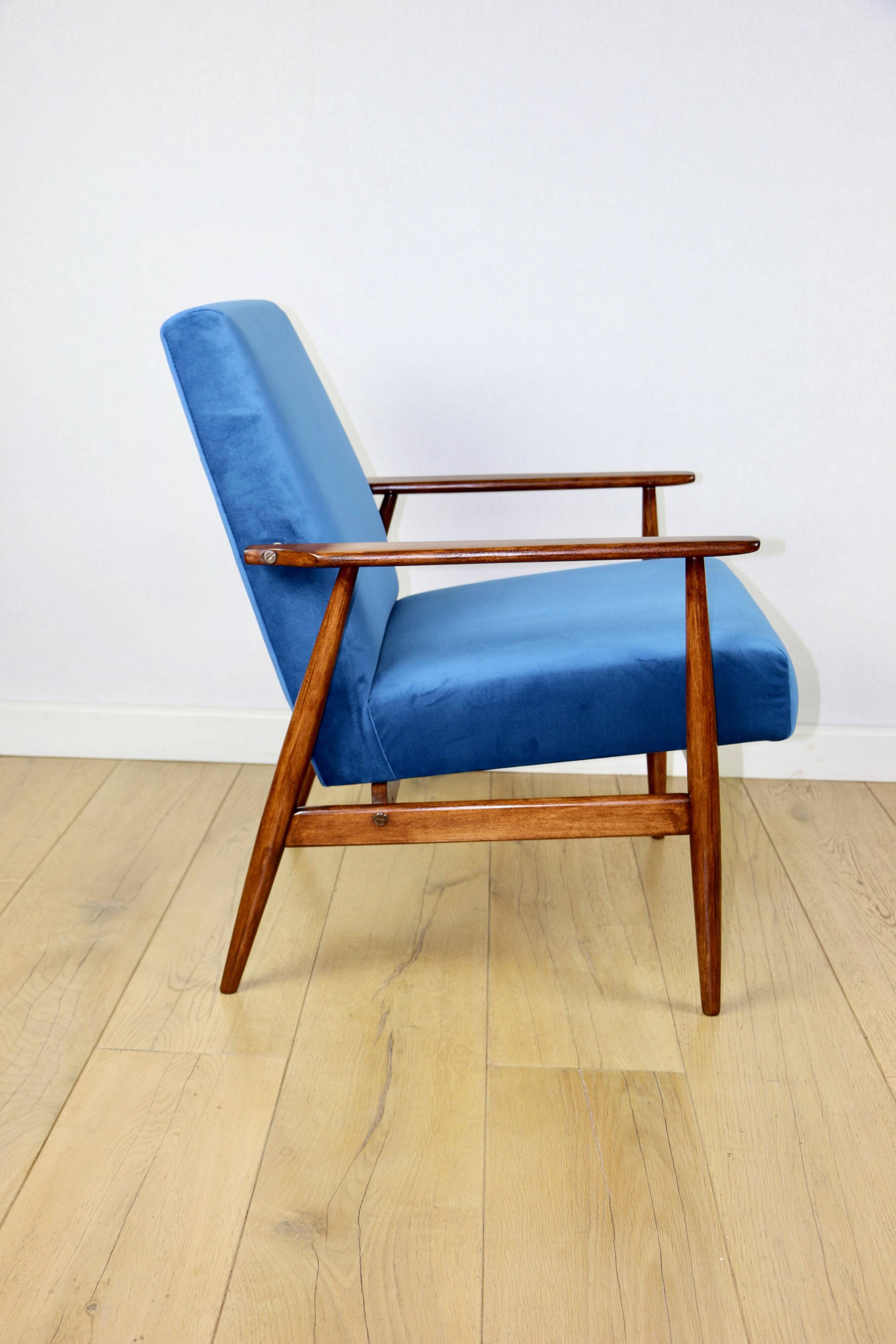 Vintage Easy Armchair 'Lis', 1970s blue - 2 pieces available
