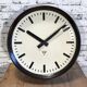 Large Industrial Bakelite Factory Wall Clock From Pragotron, 1960s