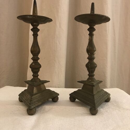 Bronze candle holders