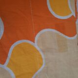 Sheet 2 people puzzle orange seventies 70s vintage