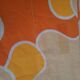 Sheet 2 people puzzle orange seventies 70s vintage