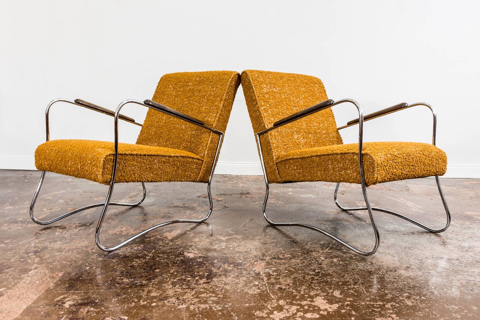 Fauteuils de style Bauhaus, années 1950, Pologne