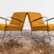 Fauteuils de style Bauhaus, années 1950, Pologne
