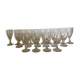 Set of crystal glasses from the 60s