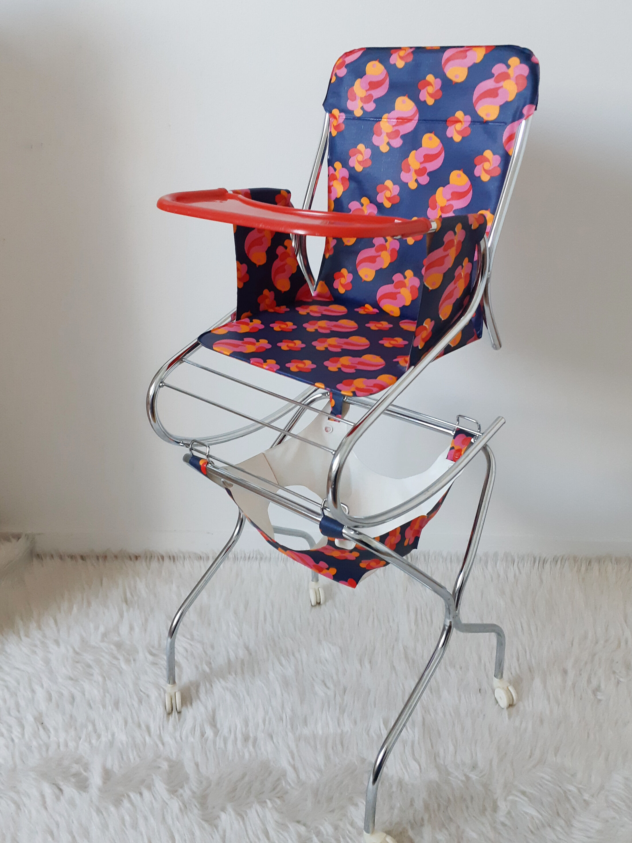 Youpala high chair for doll , vintage, 60s