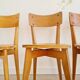 Série de chaises bistrot bois miel