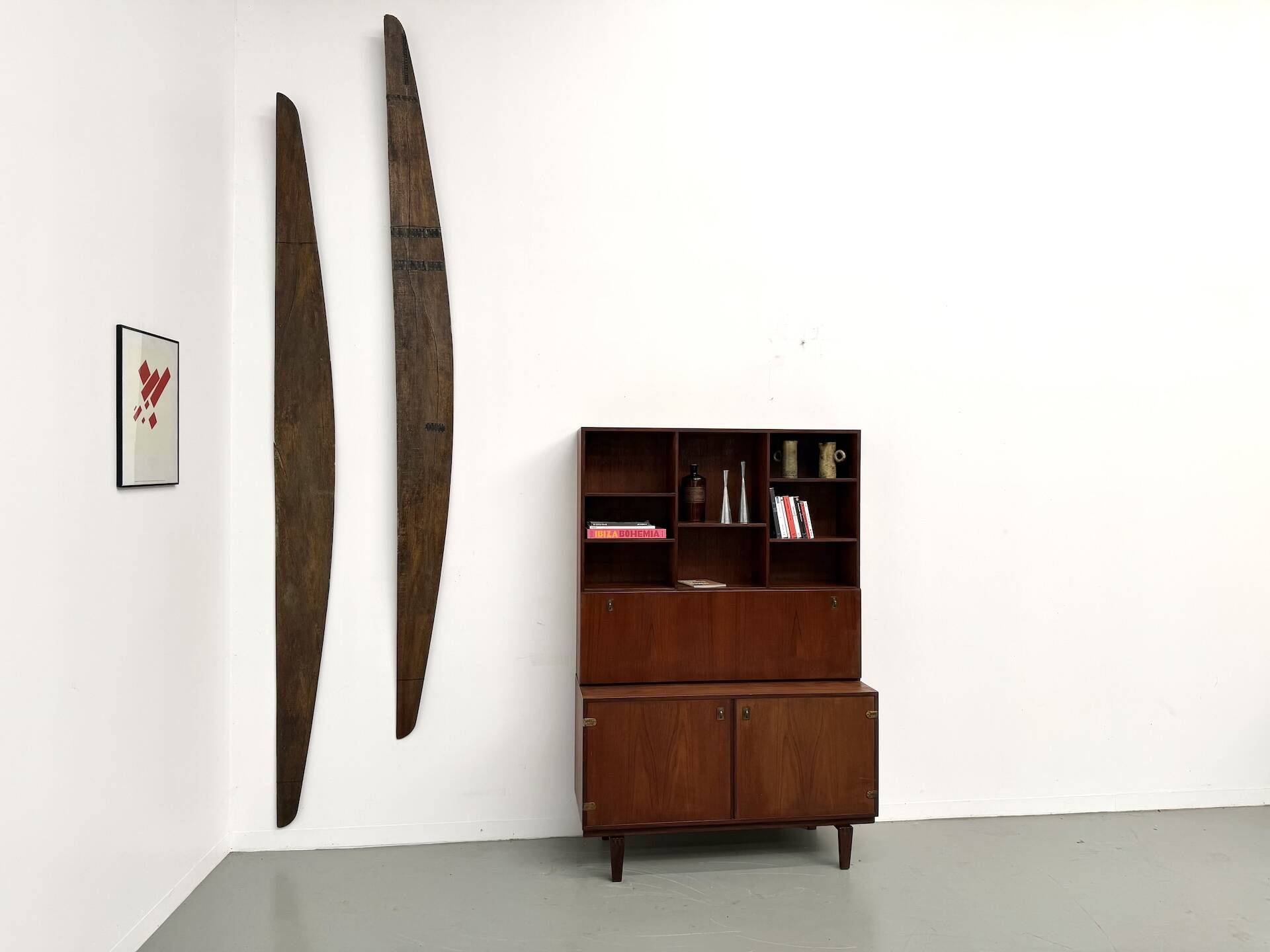 Teak and brass bookshelf designed by Peter Løvig Nielsen, CI.