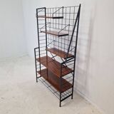 Italian Free Standing Teak Shelving Unit, 1950's