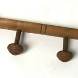 Wooden coat rack 4 vintage patères