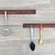 Solid oak workshop coat rack