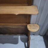 Authentic old vintage solid oak headboard in very good condition