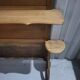 Authentic old vintage solid oak headboard in very good condition