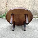 Roger Capron round coffee table with 4 legs "column"