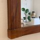 Large wooden mirror