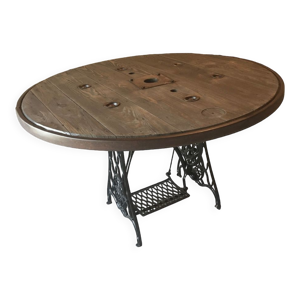 Table ronde anthracite