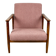 GFM-142 armchair by Edmund Homa from the 70s pink boucle - 2 pieces available