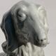 95 cm terracotta glazed Borzoi or Russian Afghan wolfhound, Austria 1960s.