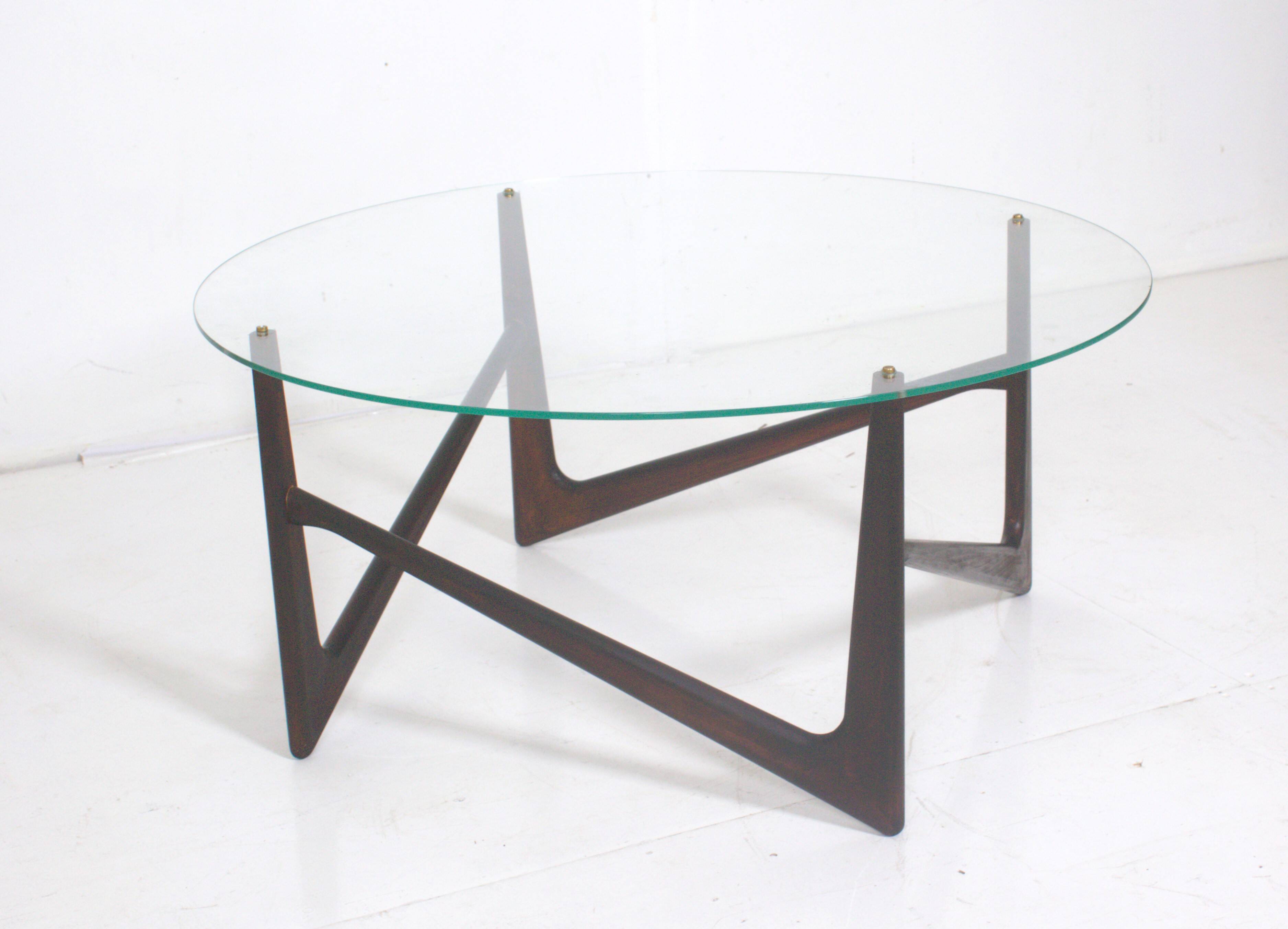 Sculptural coffee table in the style of Ico Parisi, Italy, 1950s