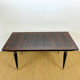 Table à manger Art déco en ébène de macassar, 1940