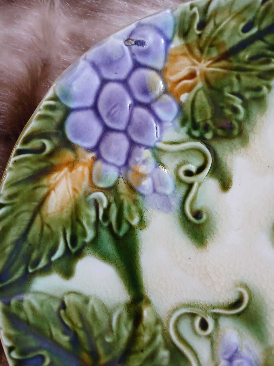 2 antique slipware plates