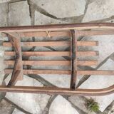 Ancienne luge en bois vintage
