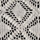 White cotton bedspread - sofa throw with geometric patterns
