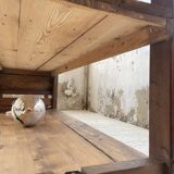 XL central island workbench oak