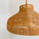 Large rope & jute pendant light, 1970s