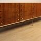 Vintage sideboard by Luigi Bartolini in rosewood and chrome metal, 1960