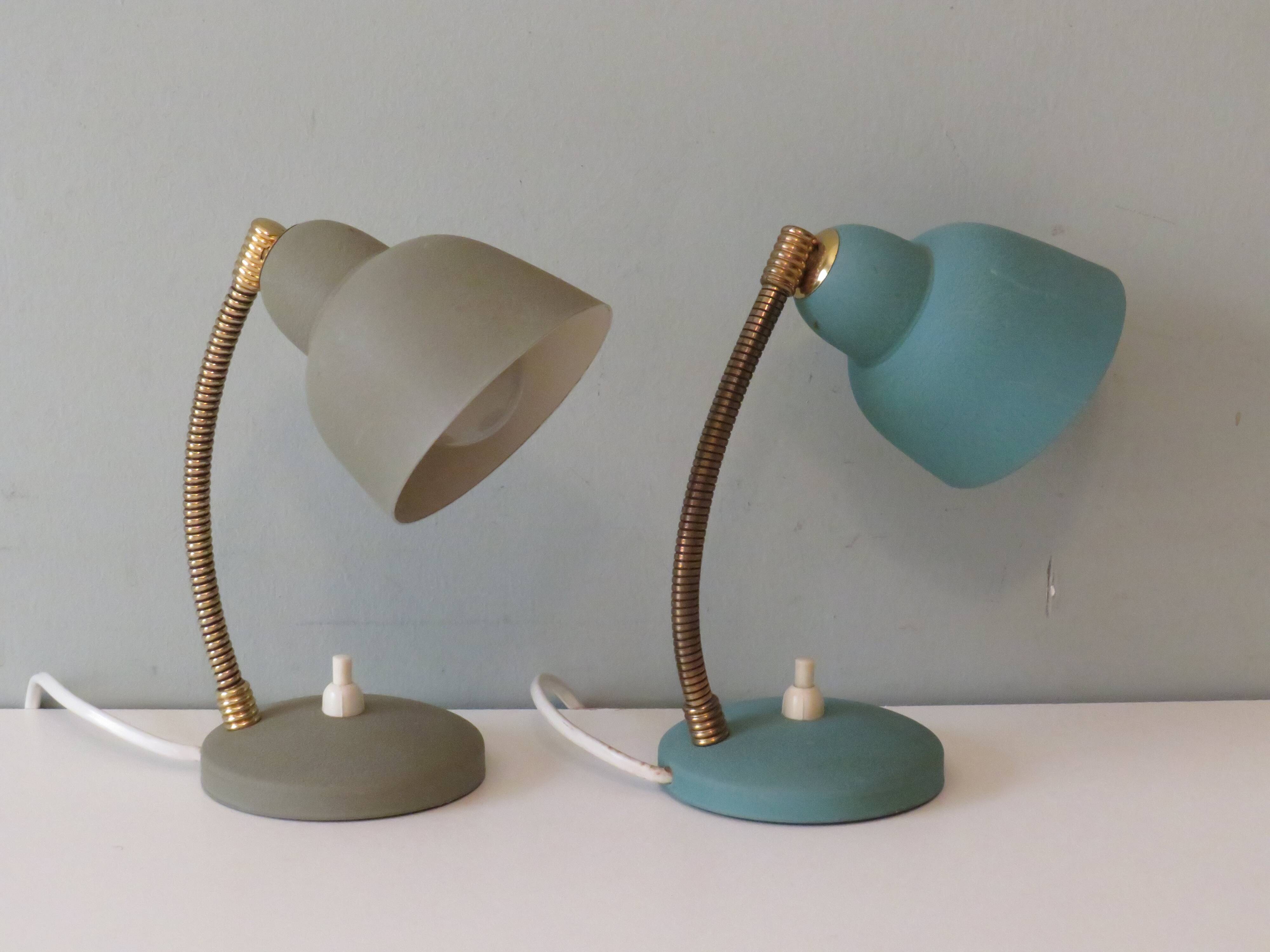 Lampes de chevet par Aluminor France 1950