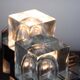Murano glass wall lamps with chrome brass, Italy, 1970s, set of 2.